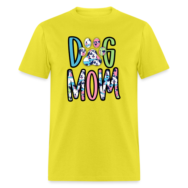 5091 1/4S Another Dog Mom PREMIUM TSHIRT - yellow