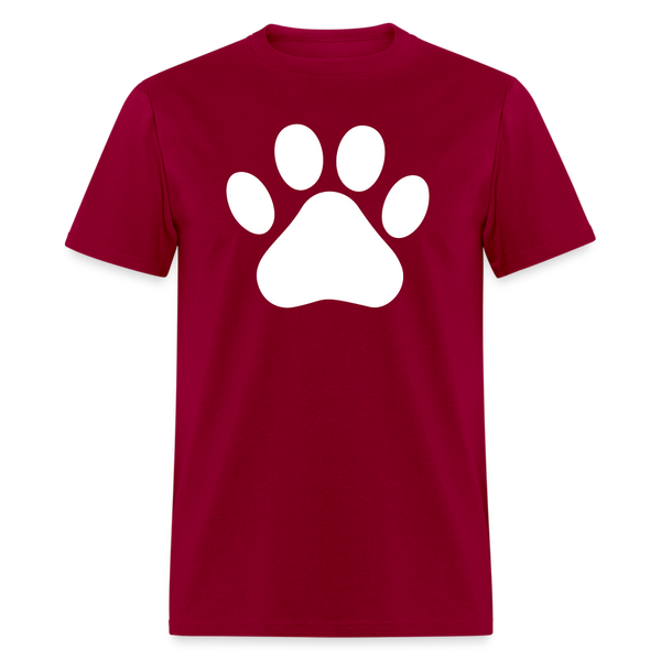 5094 1/4S White Paw PREMIUM TSHIRT - dark red