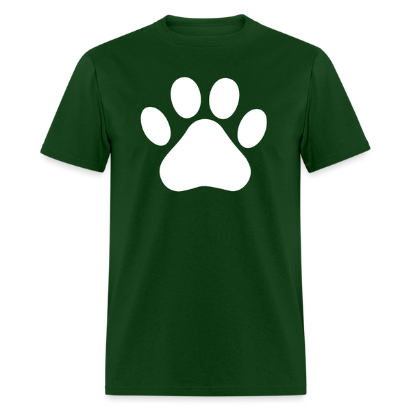 5094 1/4S White Paw PREMIUM TSHIRT - forest green