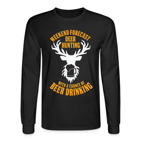 5068 4/4S Weekend Forecast Deer Hunting PREMIUM TSHIRT - black