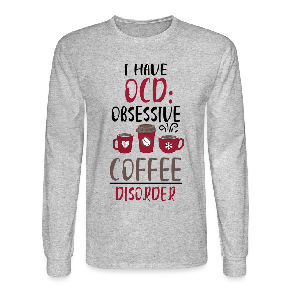 6274 4/4S I Have OCD Obsessive Coffee Disorder PREMIUM TSHIRT - heather gray