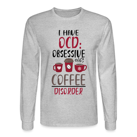 6274 4/4S I Have OCD Obsessive Coffee Disorder PREMIUM TSHIRT - heather gray