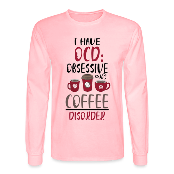 6274 4/4S I Have OCD Obsessive Coffee Disorder PREMIUM TSHIRT - pink