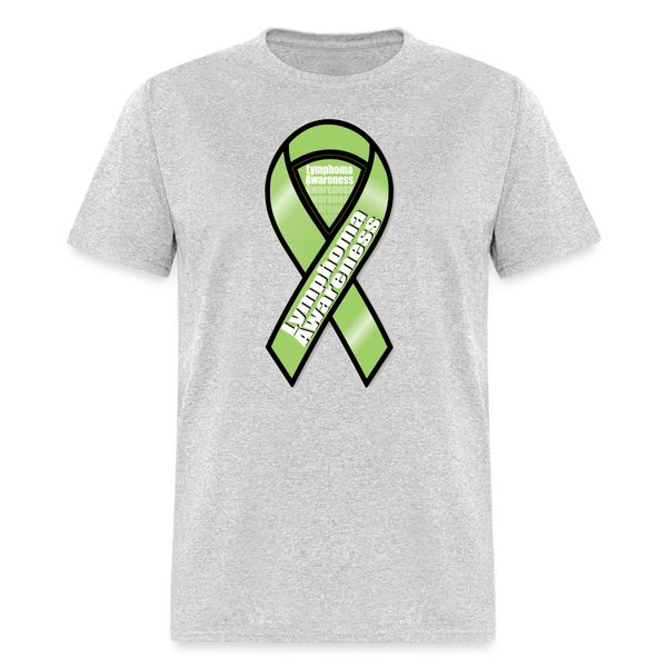 5097 1/4S Lymphoma Awareness PREMIUM TSHIRT - heather gray