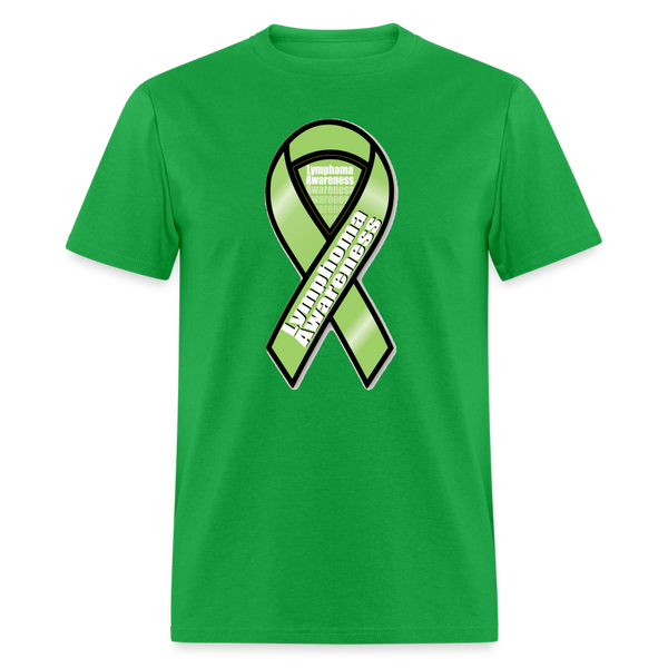 5097 1/4S Lymphoma Awareness PREMIUM TSHIRT - bright green