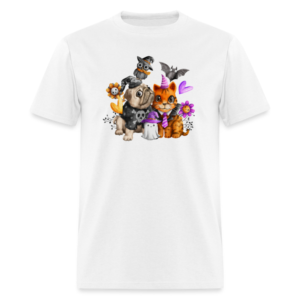 5108 1/4S Happy Halloween Pals PREMIUM TSHIRT - white