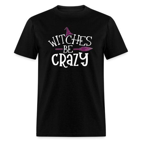 5112 1/4S Witches Be Crazy PREMIUM TSHIRT - black