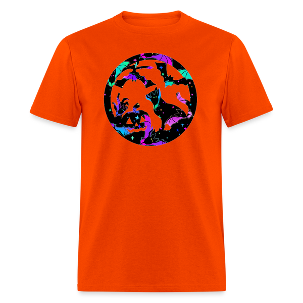 8277 1/4S Drive Me Batty Cat Circle PREMIUM TSHIRT - orange