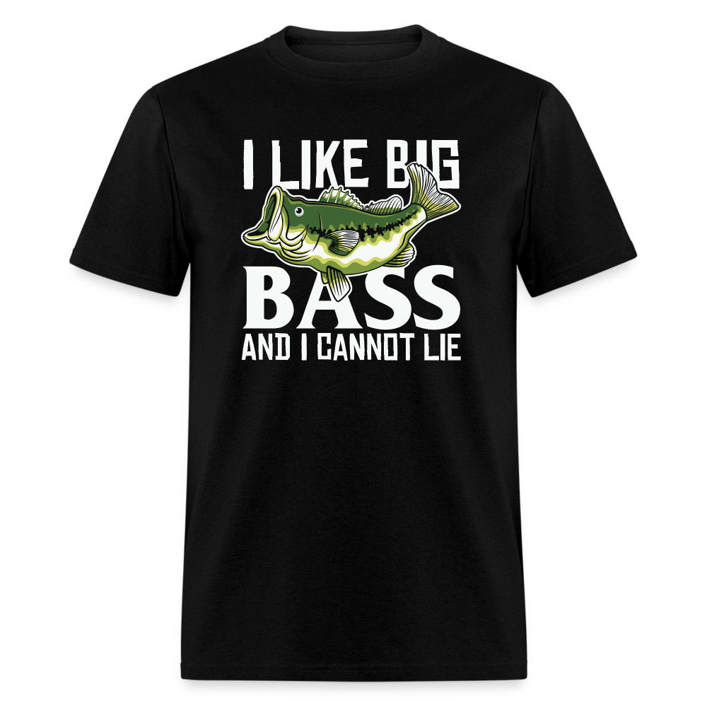 5116 1/4S I Like Big Bass and I Cannot Lie PREMIUM TSHIRT - black