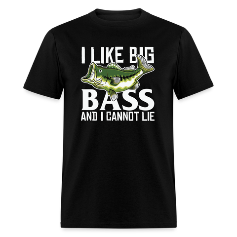 5116 1/4S I Like Big Bass and I Cannot Lie PREMIUM TSHIRT - black