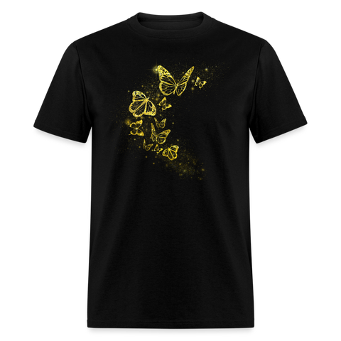 5121 1/4S Golden Butterfy PREMIUM TSHIRT - black