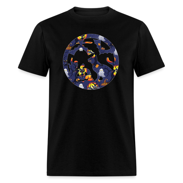 8045 1/4S Hallowed Tree Cat Circle PREMIUM TSHIRT - black