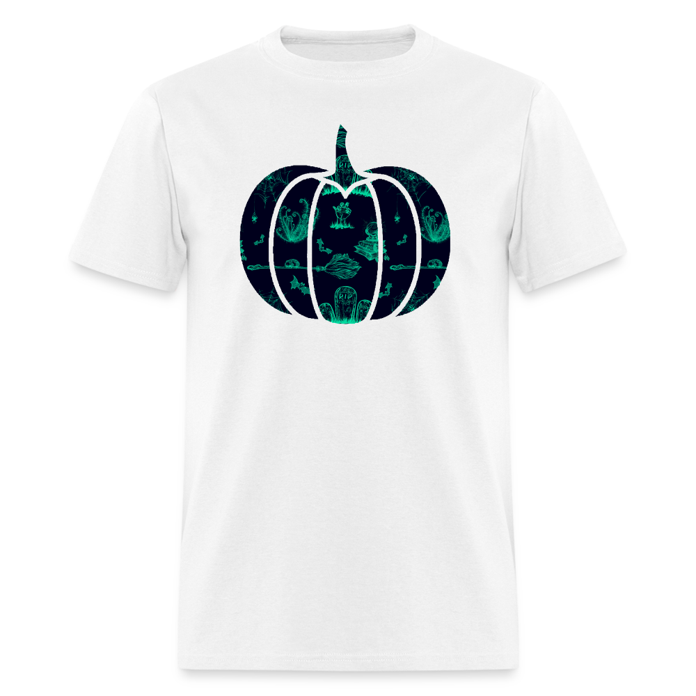 8043 1/4S RIP Hallow Pumpkin PREMIUM TSHIRT - white