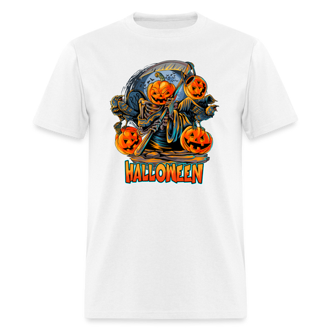 5125 1/4S Halloween Reaper PREMIUM TSHIRT - white