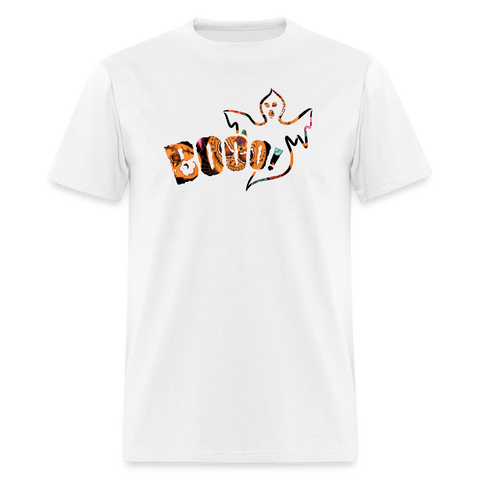 8046 1/4S Sugar Skull Pumpkins Booo PREMIUM TSHIRT - white