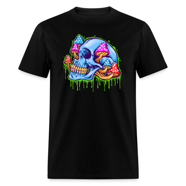 5127 1/4S Mushroom Skull PREMIUM TSHIRT - black