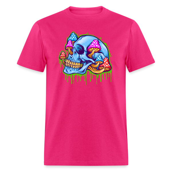 5127 1/4S Mushroom Skull PREMIUM TSHIRT - fuchsia