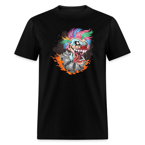 5129 1/4S Crazy Clown PREMIUM TSHIRT - black