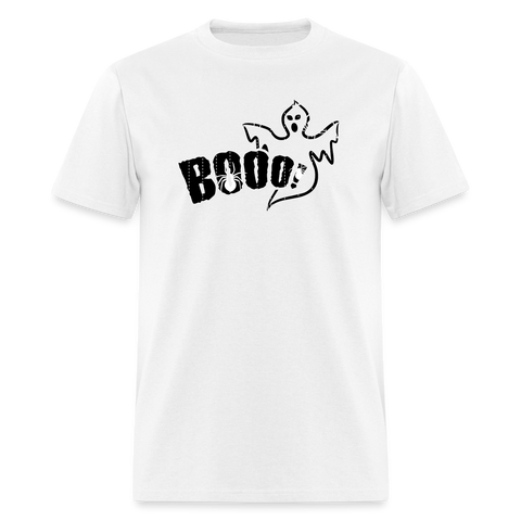 8039 1/4S Classic Hallow Webs Booo PREMIUM TSHIRT - white