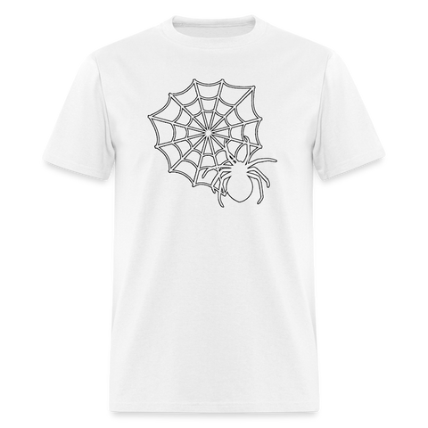 8039 1/4S Classic Hallow Webs Image in White PREMIUM TSHIRT - white