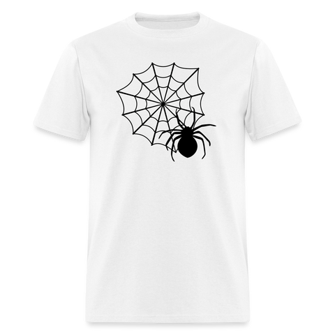 8039 1/4S Classic Hallow Webs Image in Black PREMIUM TSHIRT - white