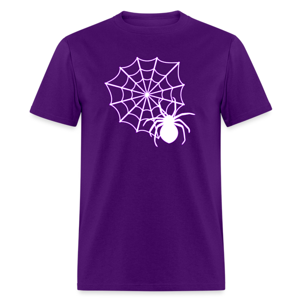 8039 1/4S Classic Hallow Webs Image in White P PREMIUM TSHIRT - purple