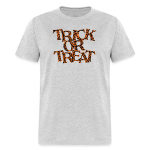 8048 1/4S Paisley Skulls Trick or Treat PREMIUM TSHIRT - heather gray