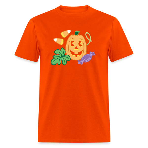8049 1/4S Pumpkin Ivy & Corn Image PREMIUM TSHIRT - orange
