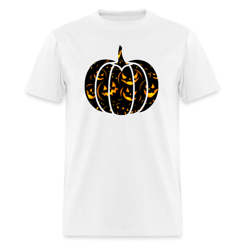 8050 1/4S Haunted Glow Pumpkin PREMIUM TSHIRT - white