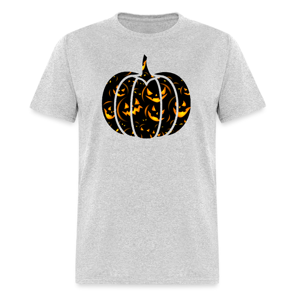 8050 1/4S Haunted Glow Pumpkin PREMIUM TSHIRT - heather gray