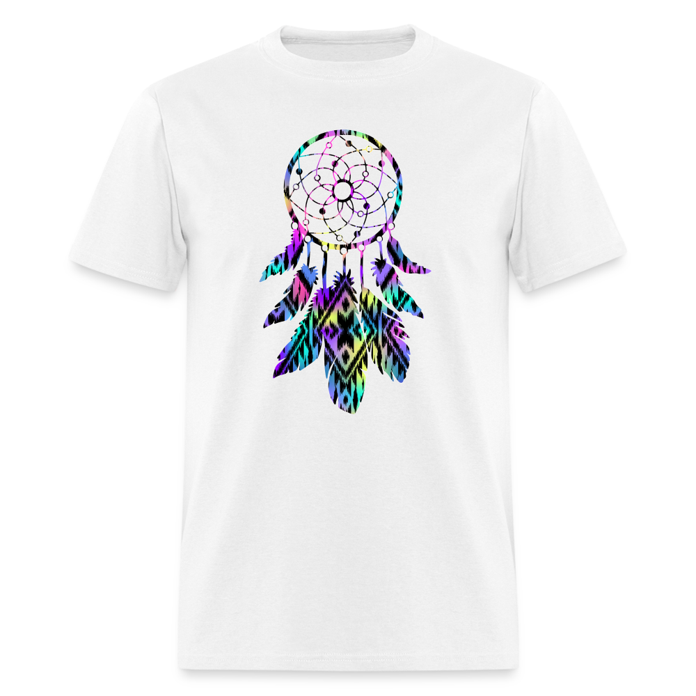 8383 1/4S Janie's Pastel Aztec Dreamcatcher PREMIUM TSHIRT - white