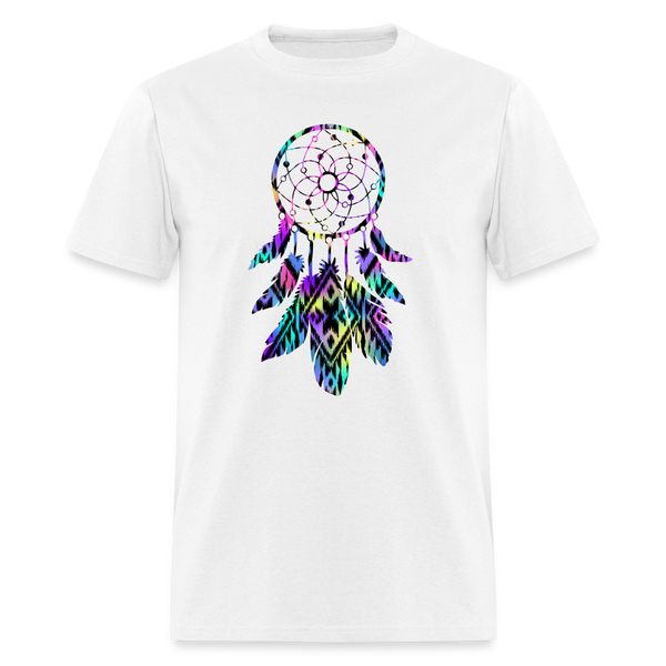 8383 1/4S Janie's Pastel Aztec Dreamcatcher PREMIUM TSHIRT - white