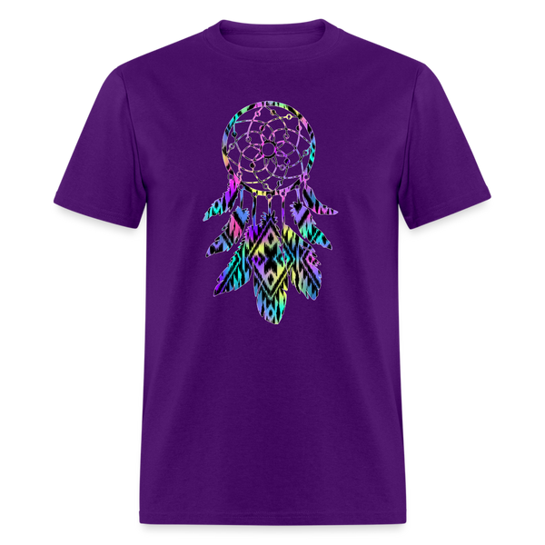 8383 1/4S Janie's Pastel Aztec Dreamcatcher PREMIUM TSHIRT - purple