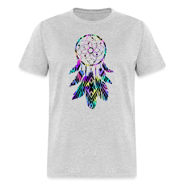 8383 1/4S Janie's Pastel Aztec Dreamcatcher PREMIUM TSHIRT - heather gray