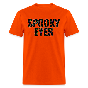 8041 1/4S Spooky Eyes Words PREMIUM TSHIRT - orange