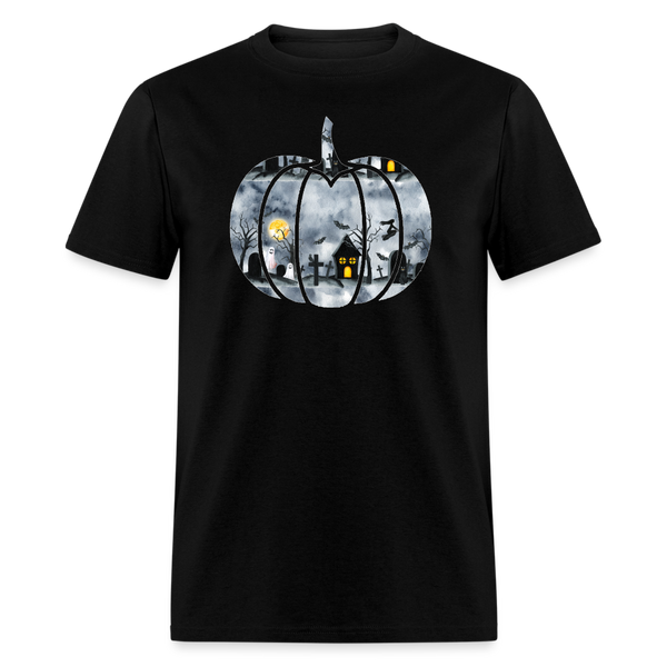 8052 1/4S Down Spooky Lane Pumpkin PREMIUM TSHIRT - black