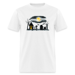 8052 1/4S Down Spooky Lane Image PREMIUM TSHIRT - white