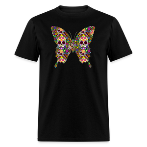 8384 1/4S Joy's Sugar Skulls Butterfly 2 PREMIUM TSHIRT - black