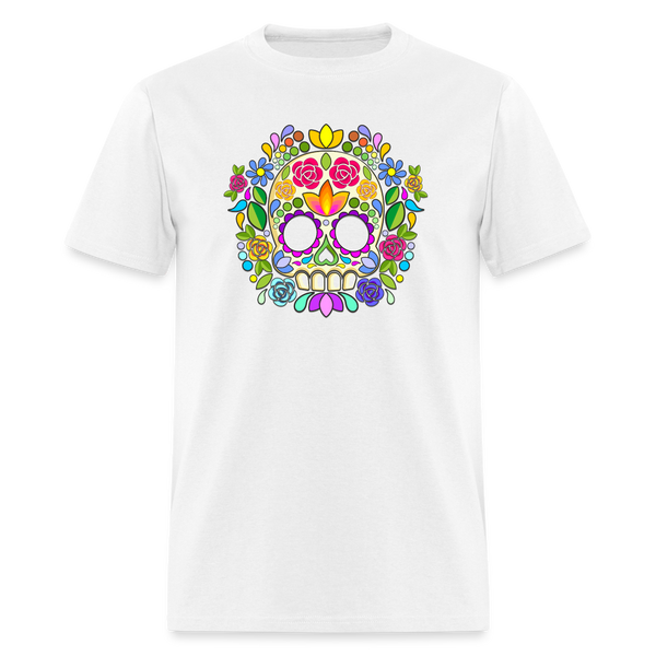 8384 1/4S Joy's Sugar Skulls Image PREMIUM TSHIRT - white