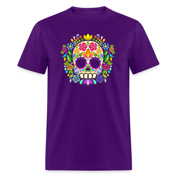 8384 1/4S Joy's Sugar Skulls Image PREMIUM TSHIRT - purple