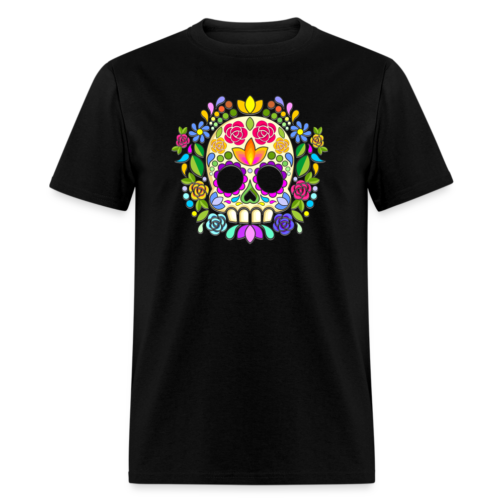 8384 1/4S Joy's Sugar Skulls Image PREMIUM TSHIRT - black