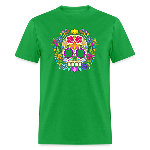 8384 1/4S Joy's Sugar Skulls Image PREMIUM TSHIRT - bright green