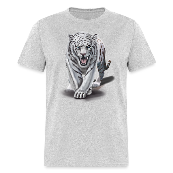 5117 1/4S White Tiger PREMIUM TSHIRT - heather gray