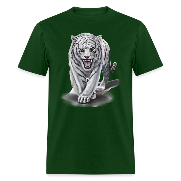 5117 1/4S White Tiger PREMIUM TSHIRT - forest green