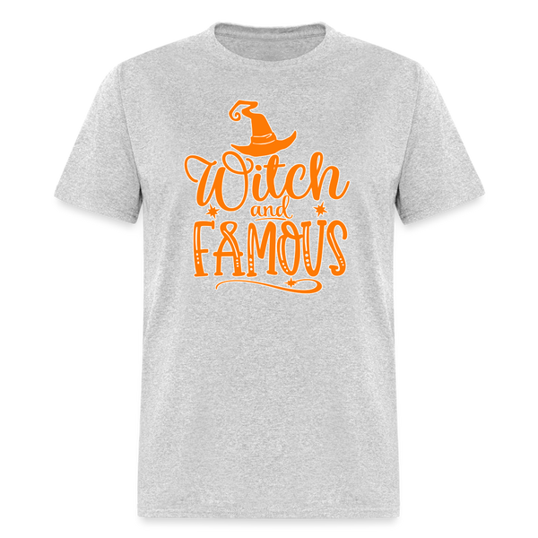 6754 1/4S Witch & Famous PREM TSHIRT - heather gray