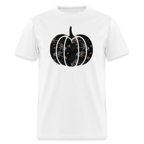 8279 1/4S Arachnophobia Pumpkin PREM TSHIRT - white