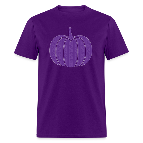 8276 1/4S Boo Ti Ful Pumpkin PREM TSHIRT - purple