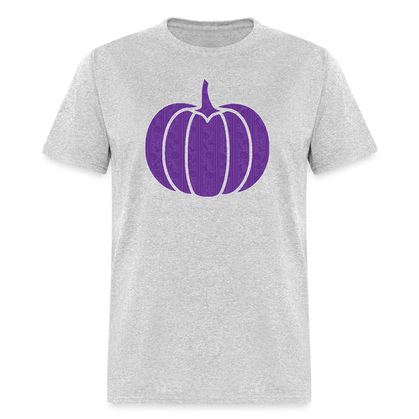 8276 1/4S Boo Ti Ful Pumpkin PREM TSHIRT - heather gray