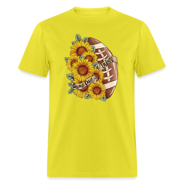 6764 1/4S Game Day Vibes PREM TSHIRT - yellow