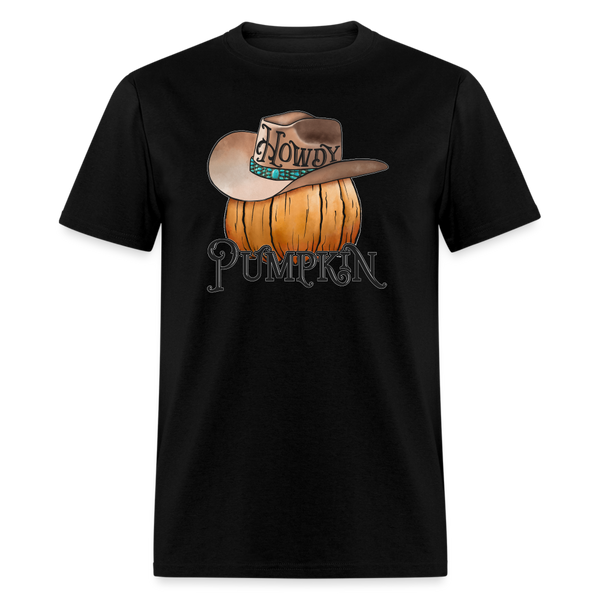 6769 1/4S Howdy Pumpkin PREM TSHIRT - black